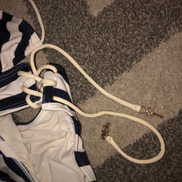 Juicy Couture Striped String Bikini - Picture 2 of 3